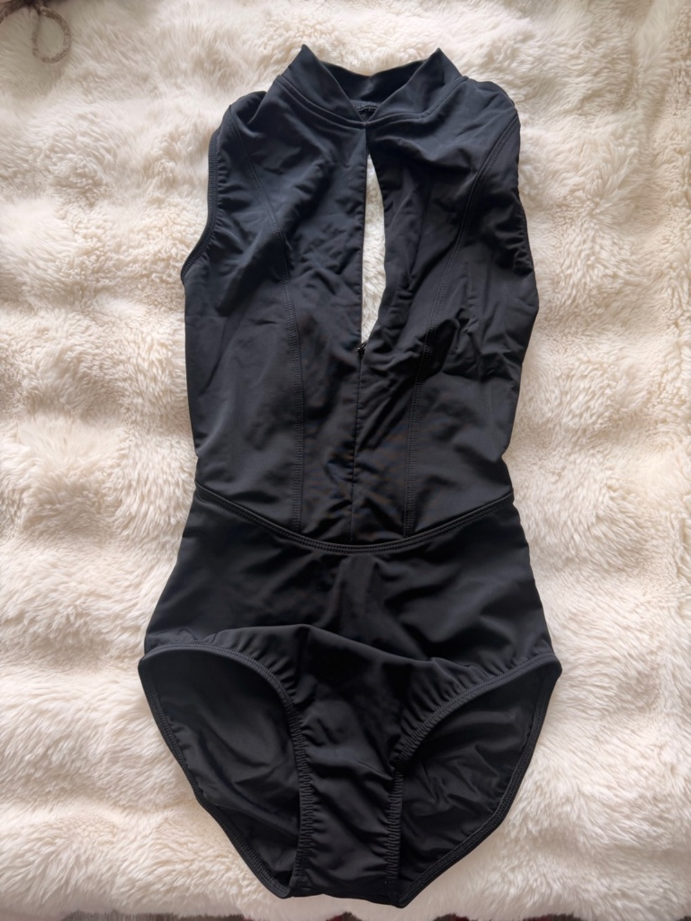 Black Women's One-Piece Swimwear